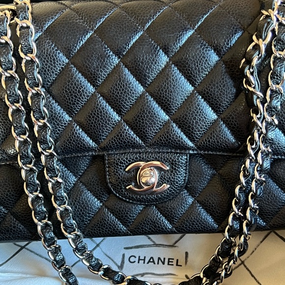 Chanel Classic Double Flap in Medium Caviar Leather 11 Series FULL SET PRISTINE - Picture 6 of 16
